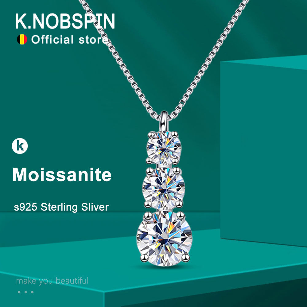 Moissanite Diamond Necklace for Woman Wedding Jewely