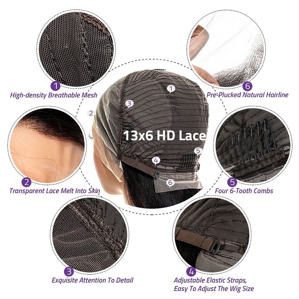 Thumbnail: Highlight Body Wave Lace Frontal Wig – 13x6 HD, Brazilian Human Hair