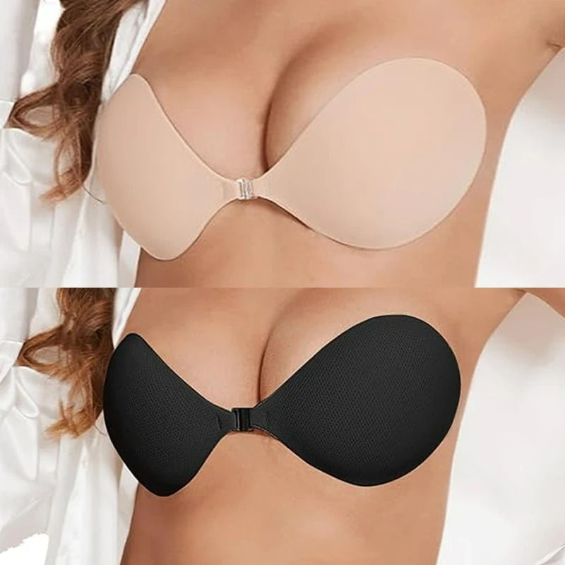 Thumbnail: Sexy Invisible Strapless Push Up Bra for Women Adhesive Stick Fit