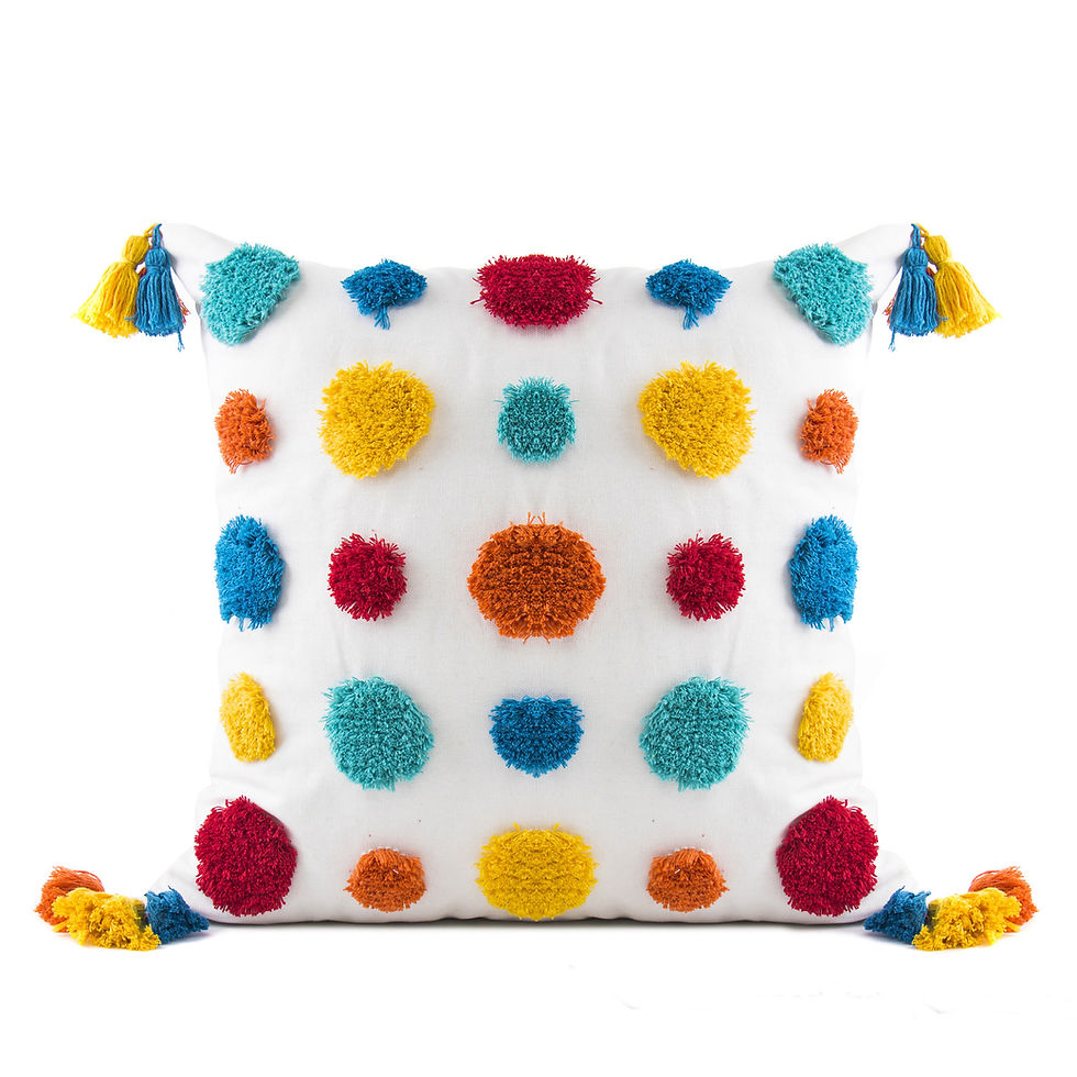 Thumbnail: Rainbow Tufted Colorful Cushion Pillow Cover for Living Room & Bedroom