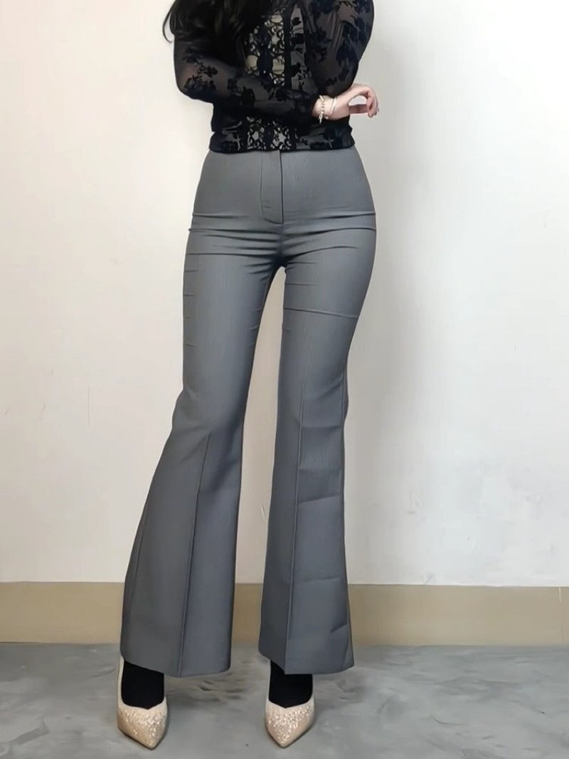 Thumbnail: YueYueAngel High Waist Slim Fit Flared Pants for Women