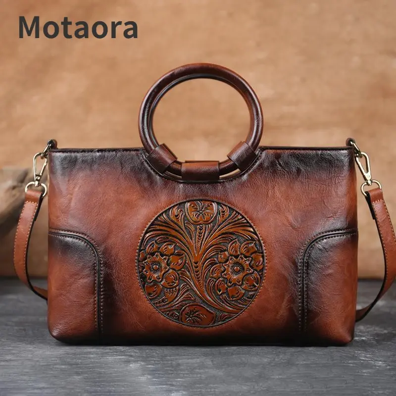 High Quality Leather Luxury Women Handmade Handbag