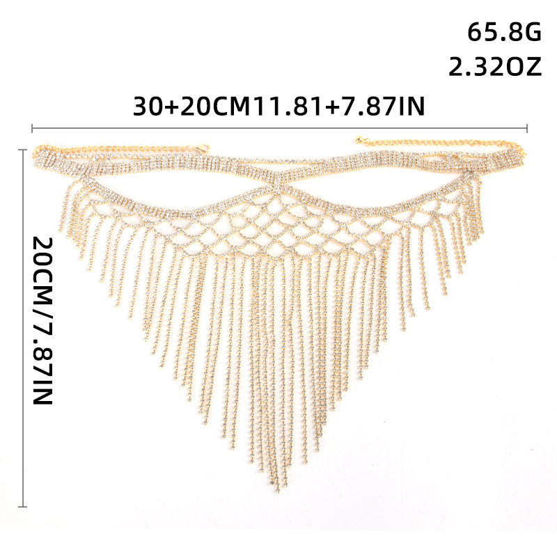Thumbnail: Rhinestone Multi‑Layer Tassel Facial Accessory – Retro Bohemian Style