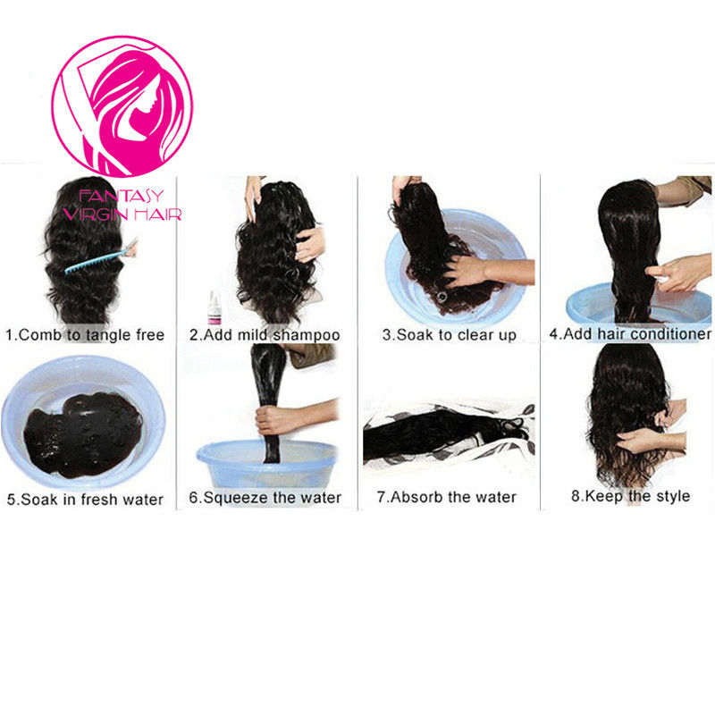 Thumbnail: Natural Straight Wig with Bangs Glueless Wear & Go Brazilian Human Hair Wig