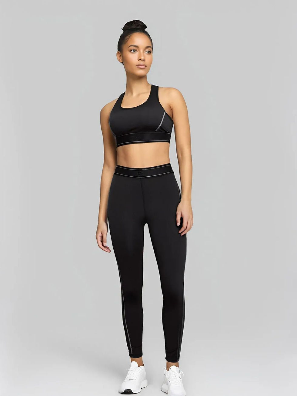 Thumbnail: Womens 2 Piece Gym Set Yoga Bra and High Waist Training Pants for Workout