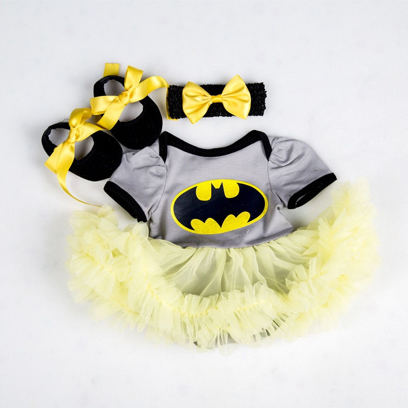 Thumbnail: 0–2 Years Baby Girls 3pcs Party Birthday Costume Set
