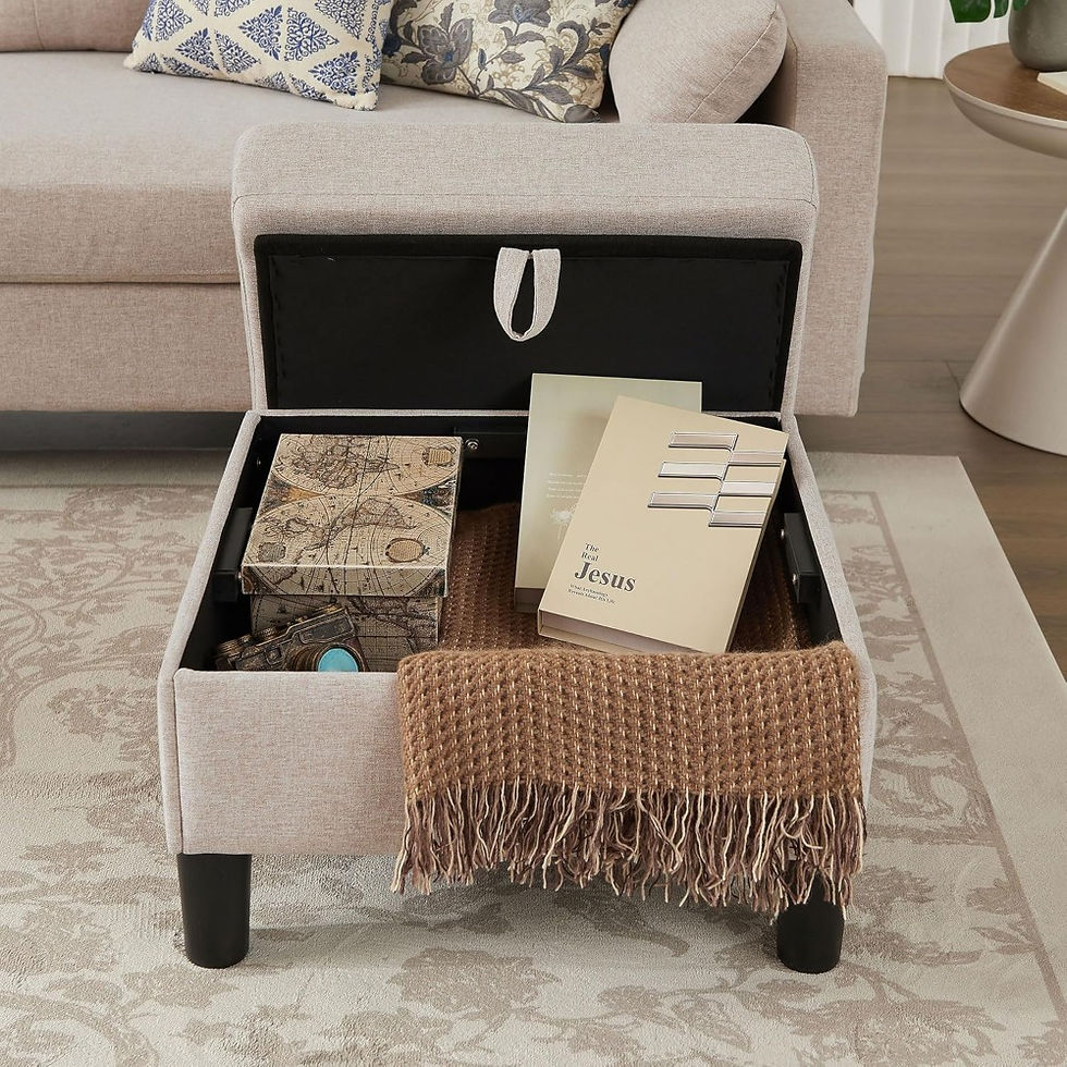 Thumbnail: Convertible U-Shaped Sectional Sofa with Ottoman