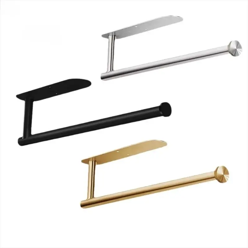 New Self-Adhesive Stainless Steel Toilet Paper Holder – No-Drill Wall Mount