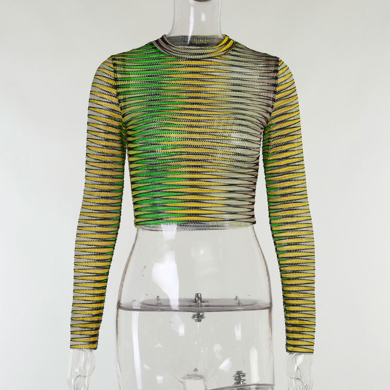 Thumbnail: Women’s 2-Piece Casual Outfit Long Sleeve Crop Top and Pants Set