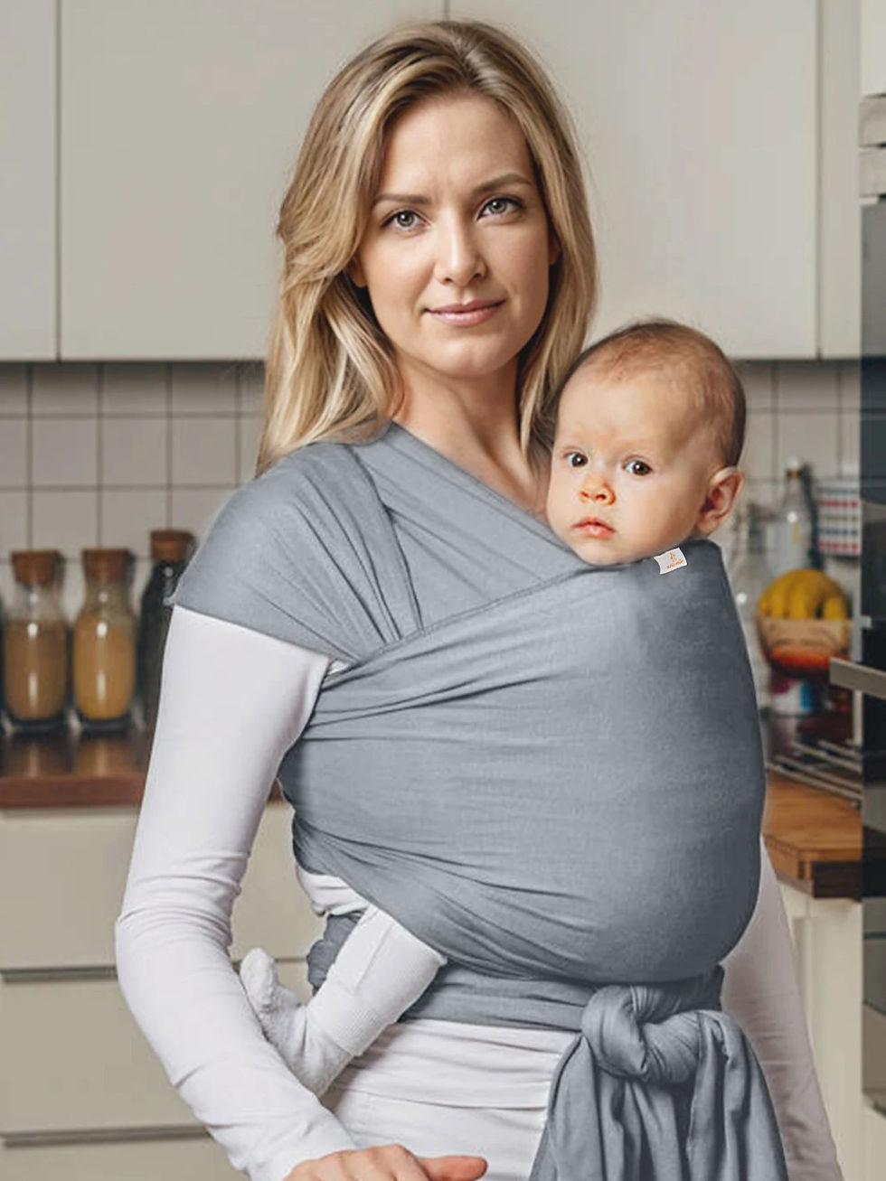 Thumbnail: Elastic Baby Carrier Straps – Hands-Free Support for Newborns & Toddlers