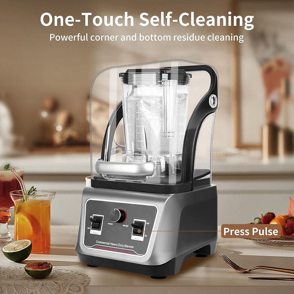 Thumbnail: Commercial Quiet Blender with Soundproof Shield, 70oz Professional Smoothies