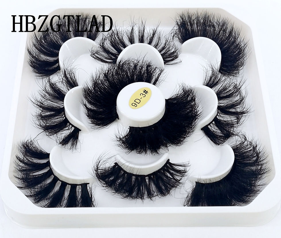 Thumbnail: 5 Pairs 25mm 3D Mink Full Strip Lashes