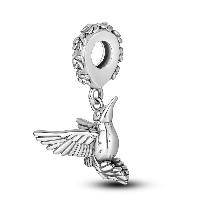 Thumbnail: Sterling Silver Tree of Life Dog Elephant Heart Charm Bead Pendant Jewelry
