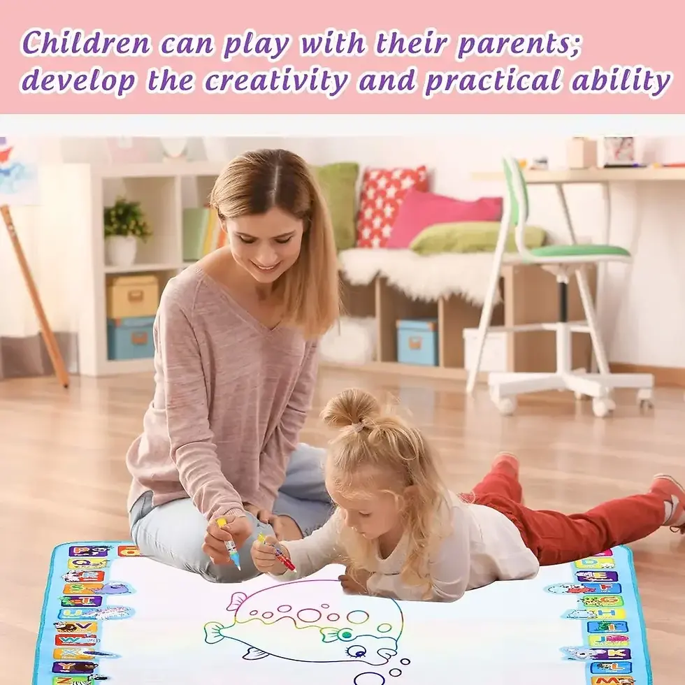 Thumbnail: Magic Water Drawing Mat – Reusable Doodle Board with Pens