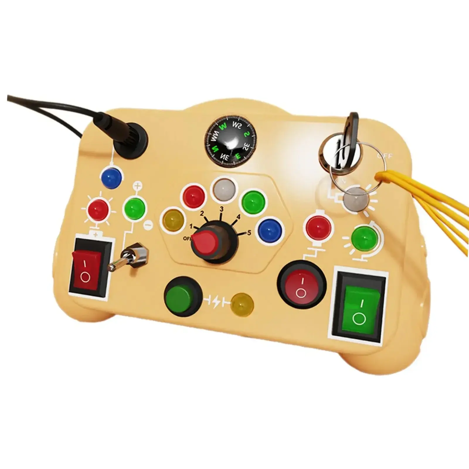 Montessori LED Busy Board – Sensory Switch Toy with Lights for Kids