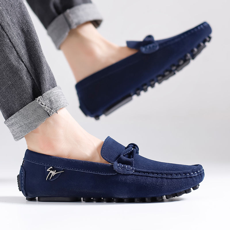 Thumbnail: Men's Red Leather Dress Loafers – Fashionable High-End Banquet & Driving Shoes