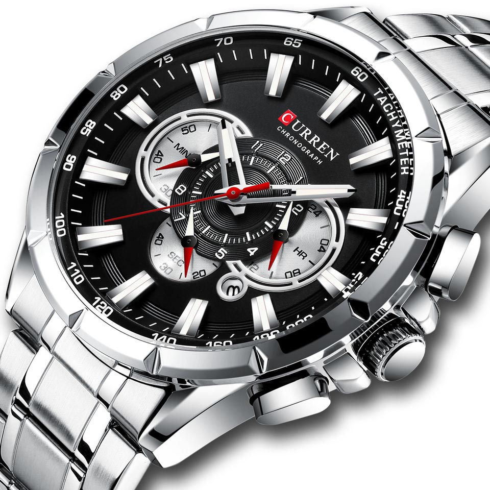 Thumbnail: Men's Watch – Stainless Steel Sport  Wristwatch