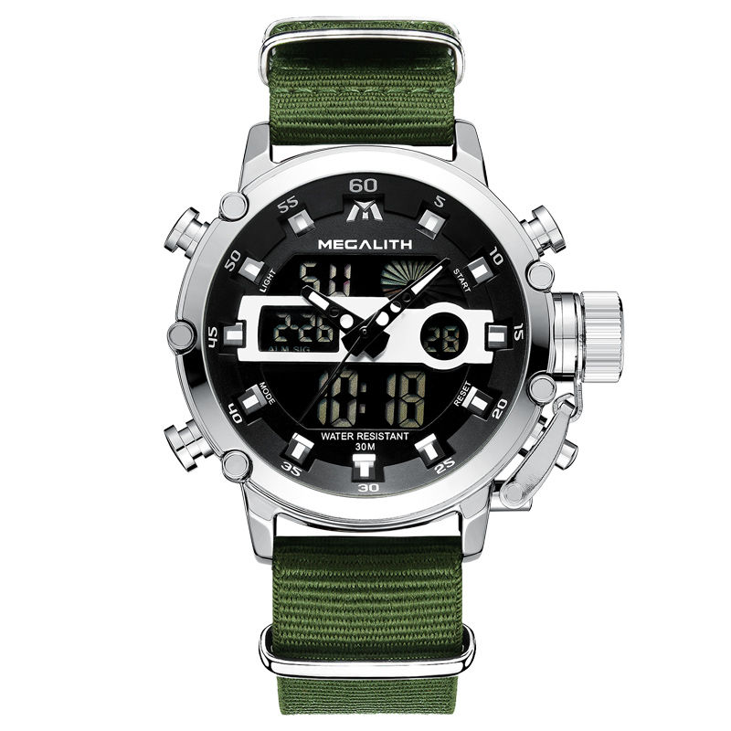 Thumbnail: Luxury Men's Analog LED Waterproof Sport Quartz Wrist Watch with Stylish Design