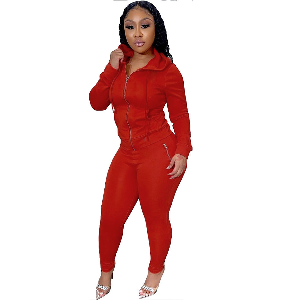 Thumbnail: 10-Color Autumn Winter Two-Piece Jogger and Hoodie Set for Women Casual Wear