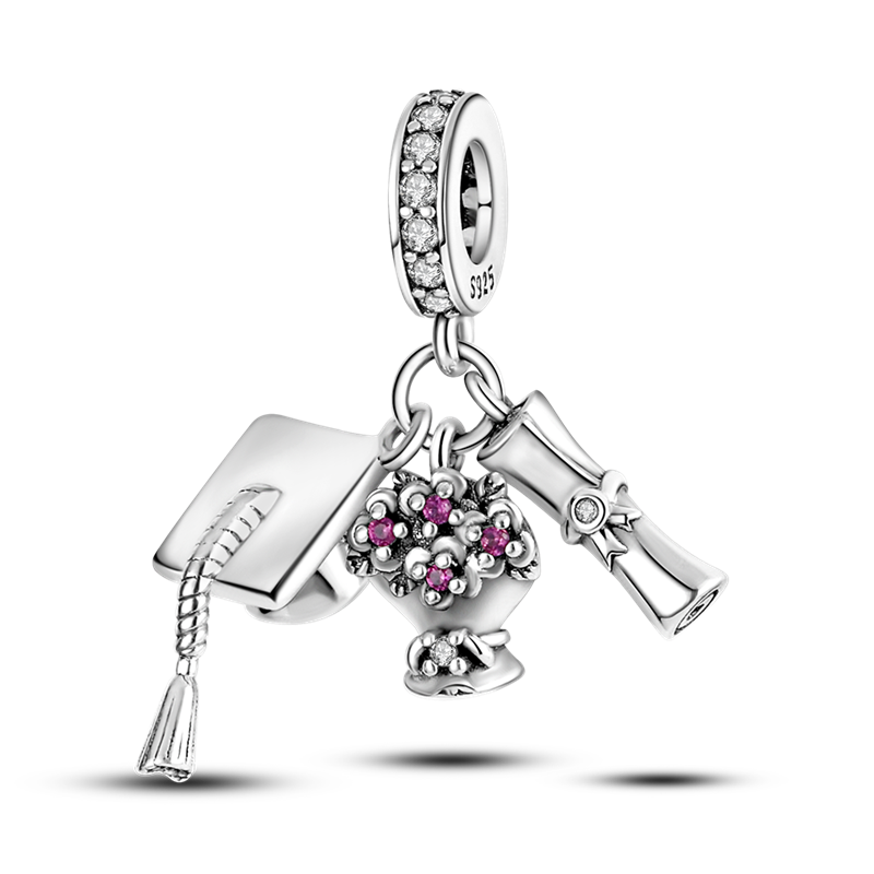 Original Bangle Bracelet Beads Charms Sterling Silver