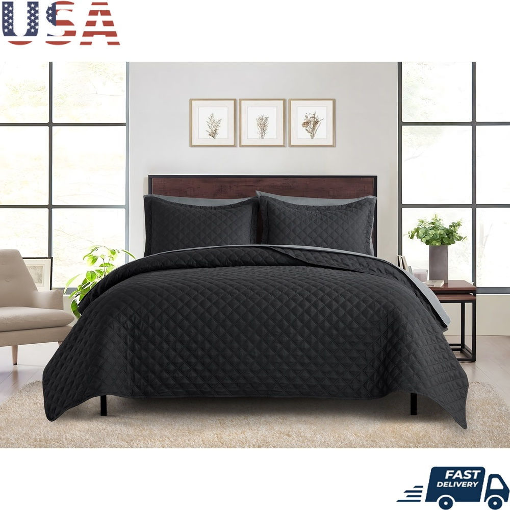 7-Piece King Reversible Quilt Set with Coordinated Sheets