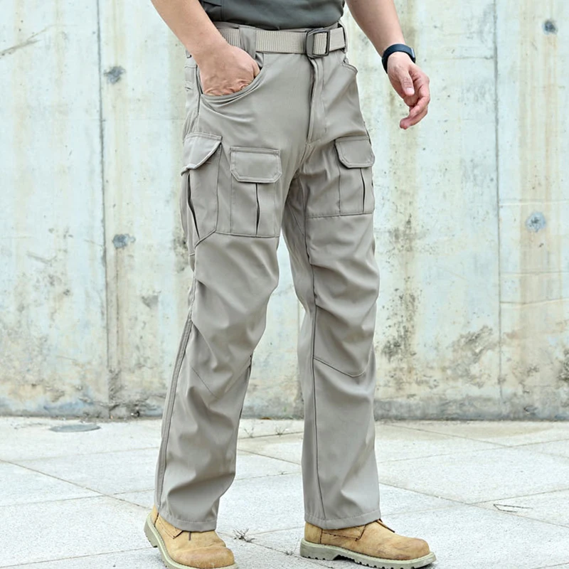 Thumbnail: Men's Tactical Cargo Pants – Multi-Pocket Combat Sweatpants for Spring & Autumn