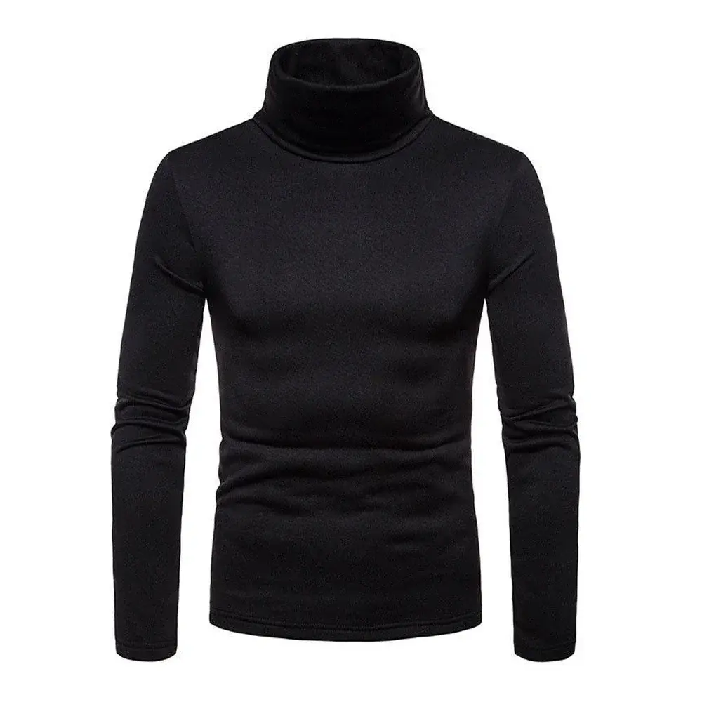 Men’s Winter Turtleneck Slim‑Fit Knit Pullover Sweater