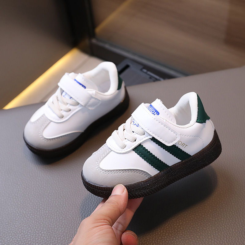 Thumbnail: Toddler Kids White Non Slip Fashion Walking Sneakers Casual Design