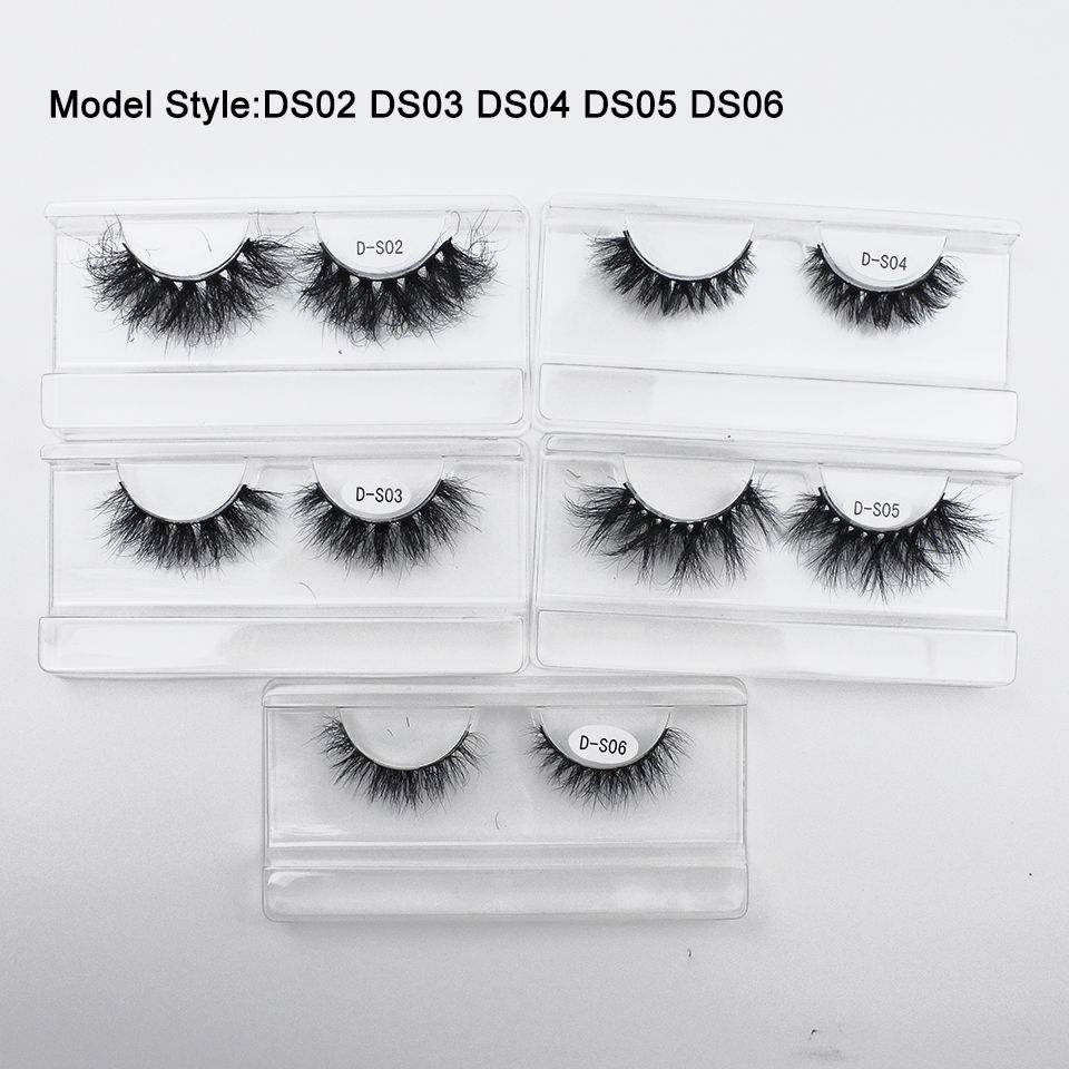 Thumbnail: RED SIREN Wholesale 5/10/50‑Pair Fluffy Real Mink Natural Full Strip Eyelashes