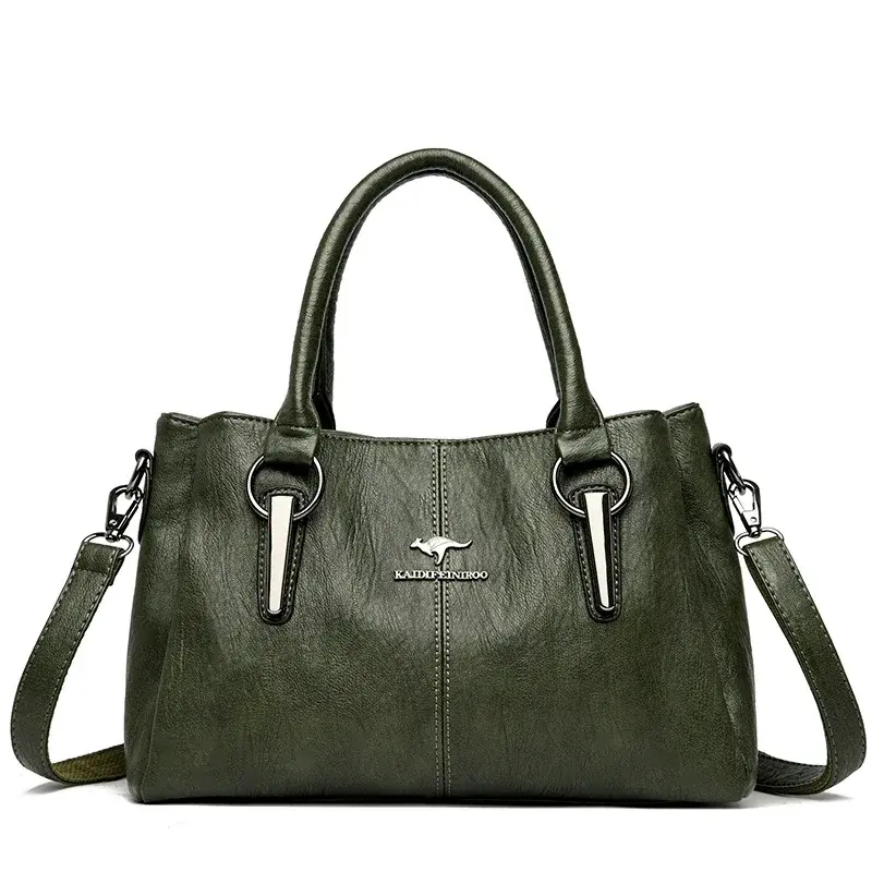 Thumbnail: Luxury Soft Leather Crossbody Handbag for Women with Large Capacity