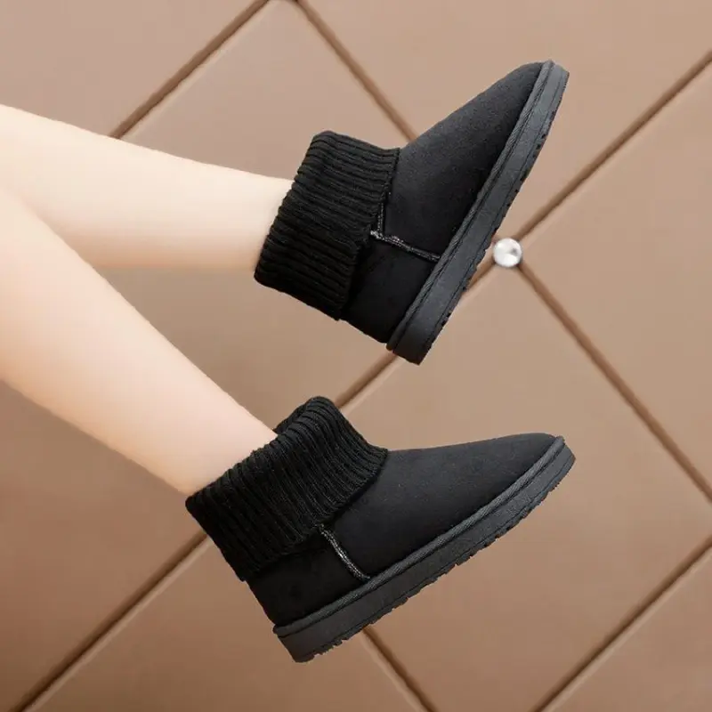 Thumbnail: Fashionable Winter Platform Snow Boots Round Toe Short Plush Comfortable Design