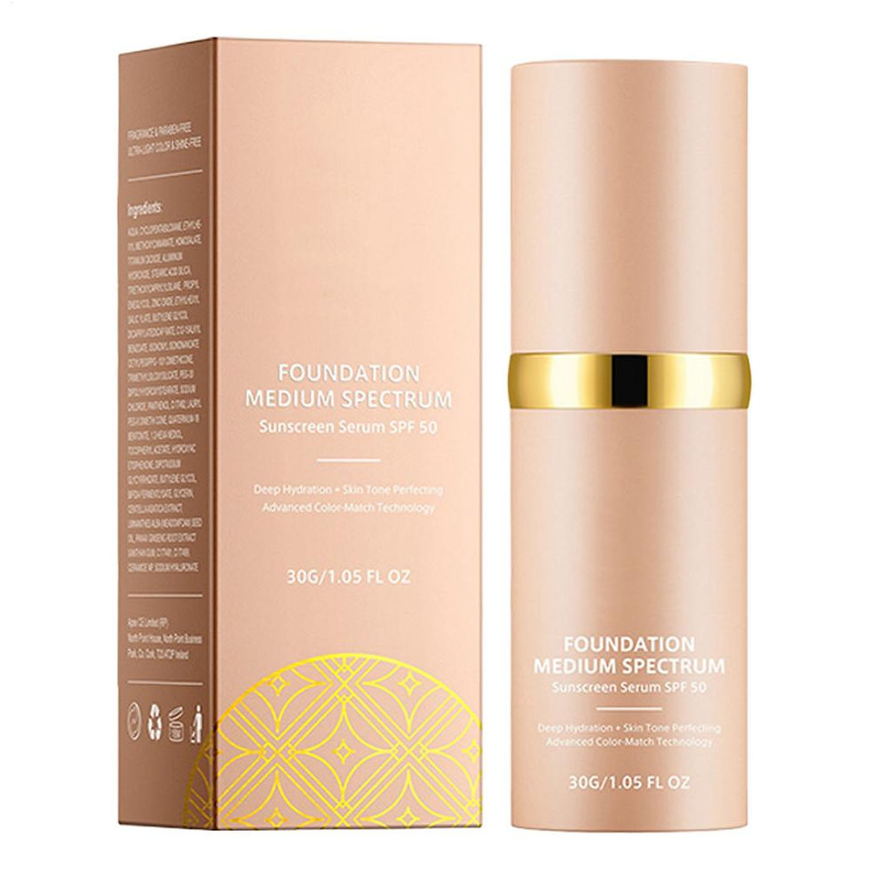 Thumbnail: Lightweight Liquid Foundation Concealer with Soft Matte Color Changing Effect