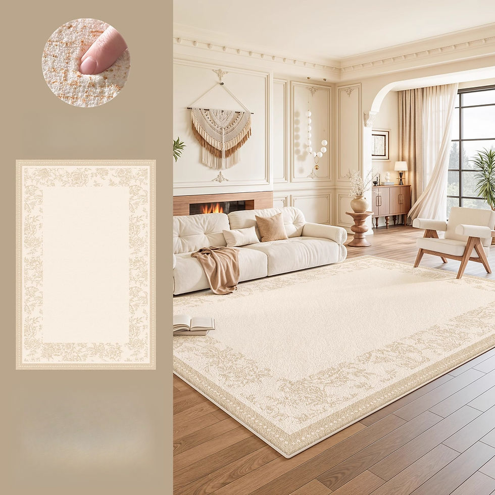 Thumbnail: Cream Style Bedroom Carpet Fluffy Soft Large Area Rug