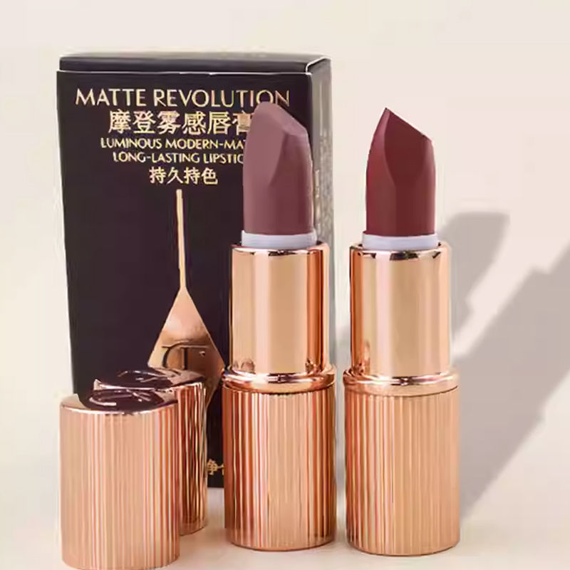 Thumbnail: 5-Piece Matte Velvet Lipstick Set – Waterproof, Hydrating, Long-Lasting