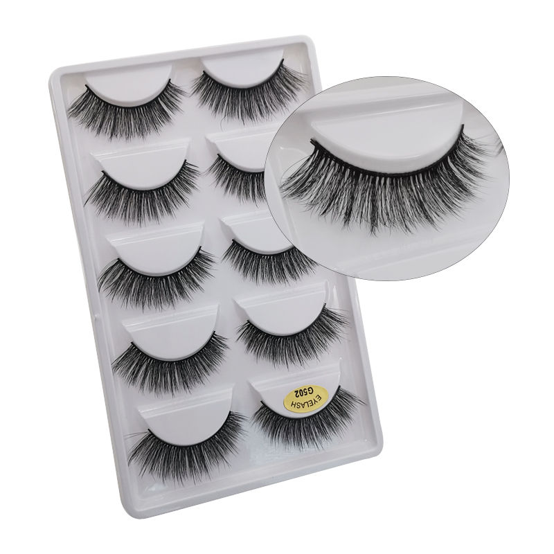 Thumbnail: YSDO 3/5‑Pair 3D Faux Mink Soft Natural Thick Long Full Strip Eyelashes Set