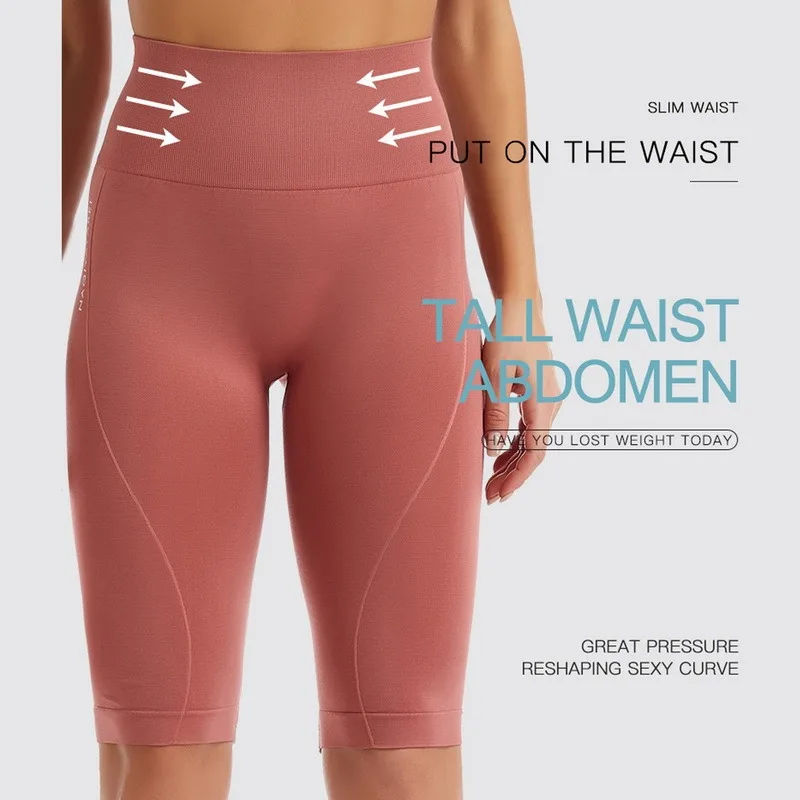 Thumbnail: Seamless High Waist Gym Shorts for Women with Butt Lift and Elastic Fit