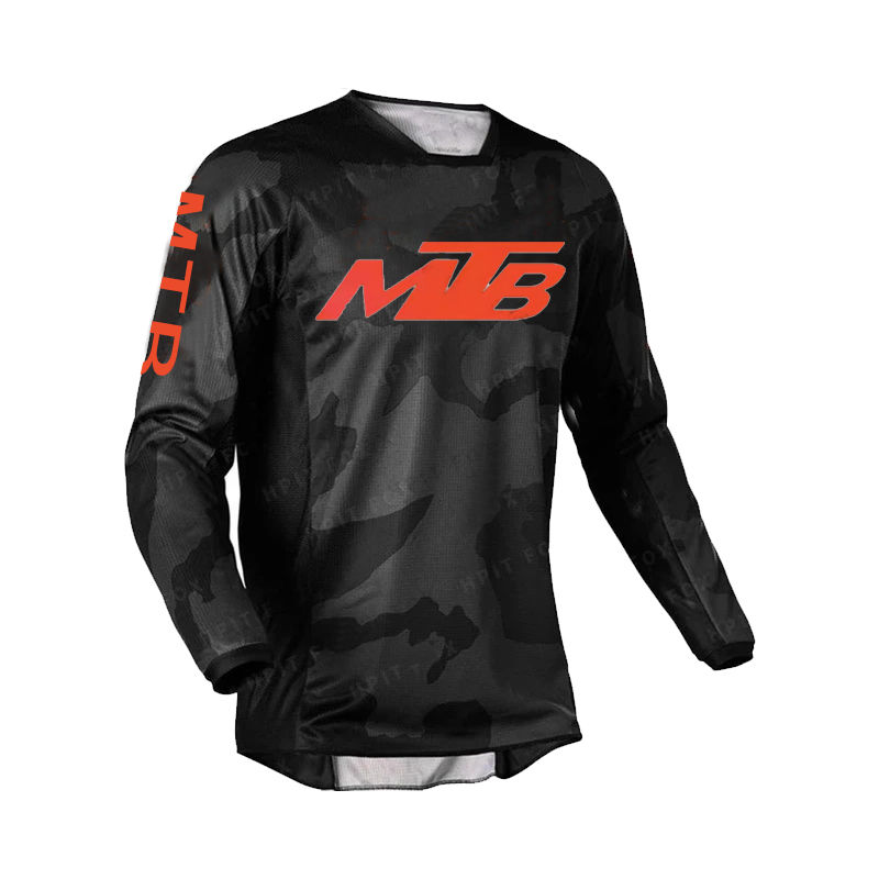 Thumbnail: Motocross Mountain Bike Jersey – Breathable Quick-Dry Long Sleeve