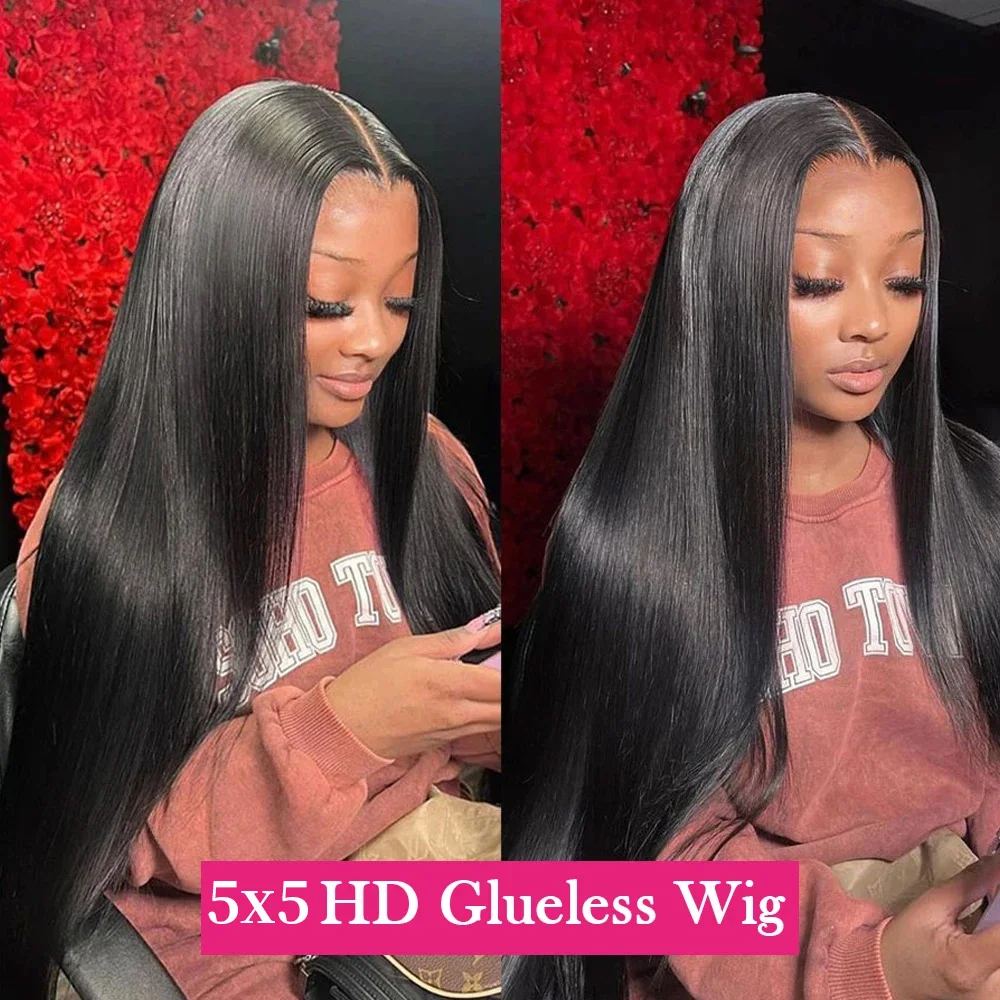 Glueless Bone Straight Wig – 13x4 Lace Frontal, Brazilian Human Hair, 26+ Inch