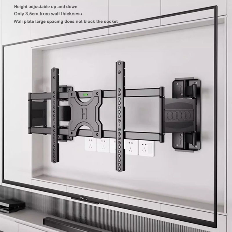 Thumbnail: Full Motion TV Wall Mount – Swivel & Tilt Bracket for 55–120" TVs with Dual Arms