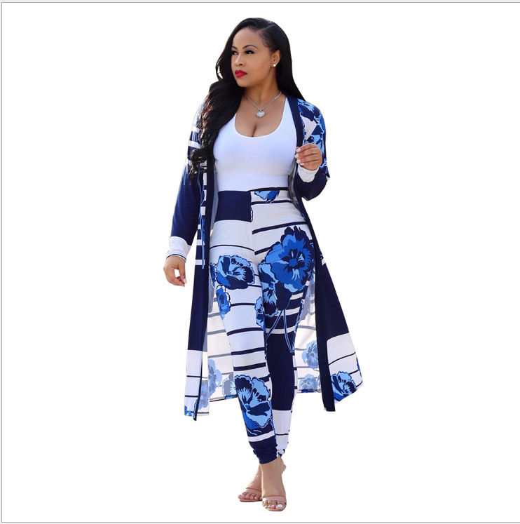 Thumbnail: African Wax Print Elegant Plus Size Wedding Dress & Matching Skirt Set Women