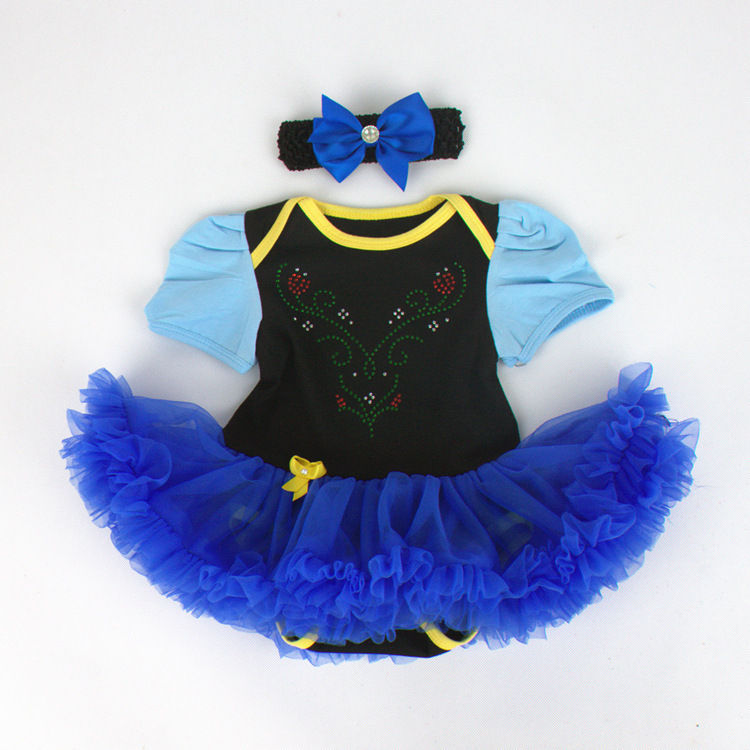 Thumbnail: 0–2 Years Baby Girls 3pcs Party Birthday Costume Set