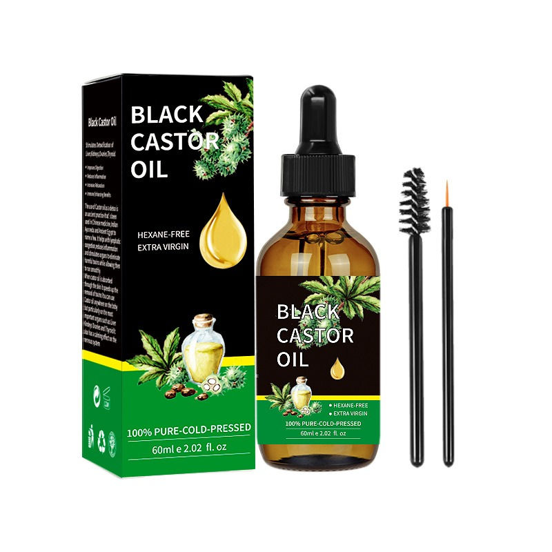 Organic Black Castor Oil for Hair Growth and Skin Moisturizing