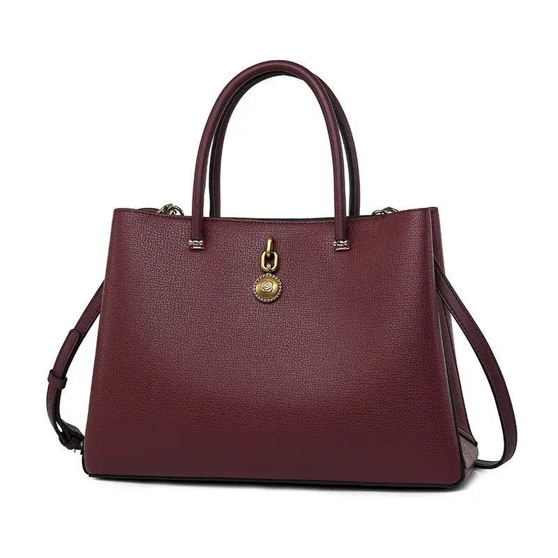 Thumbnail: Leather Tote Hand Bag for Ladies