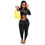Thumbnail: Fall Velvet Two-Piece Women’s Tracksuit Crop Hoodie and Sweat Pant Set