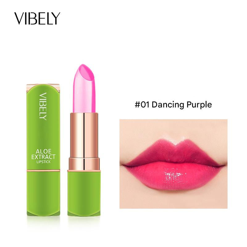 Thumbnail: VIBELY 7-Color Mood-Changing Lip Balm – Aloe Vera, Moisturizing, Long-Lasting