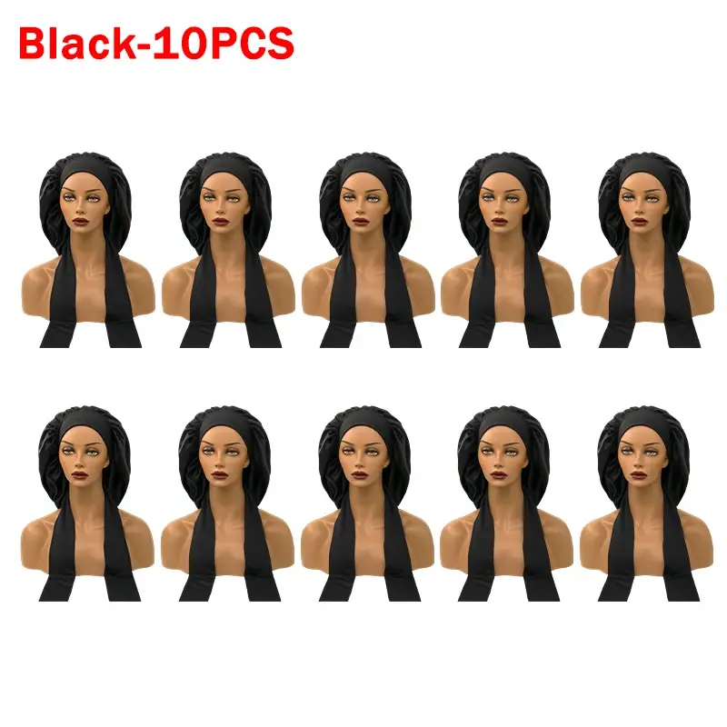 Thumbnail: Ladies Long Hair Sleeping Cap – Knotted Stretchy Beauty Perm Cap