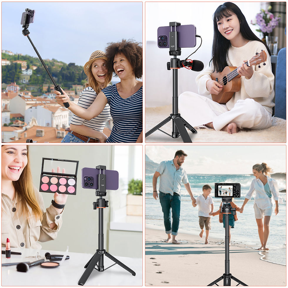 Thumbnail: Aluminum Alloy Selfie Stick Tripod Stand with 1/4-Inch Screw Mount