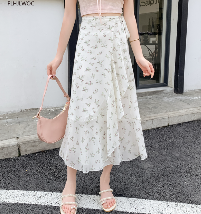 Thumbnail: Wrap Up Chic Korea Clothes Women Cute Girls Floral Robe Holiday Beach Date