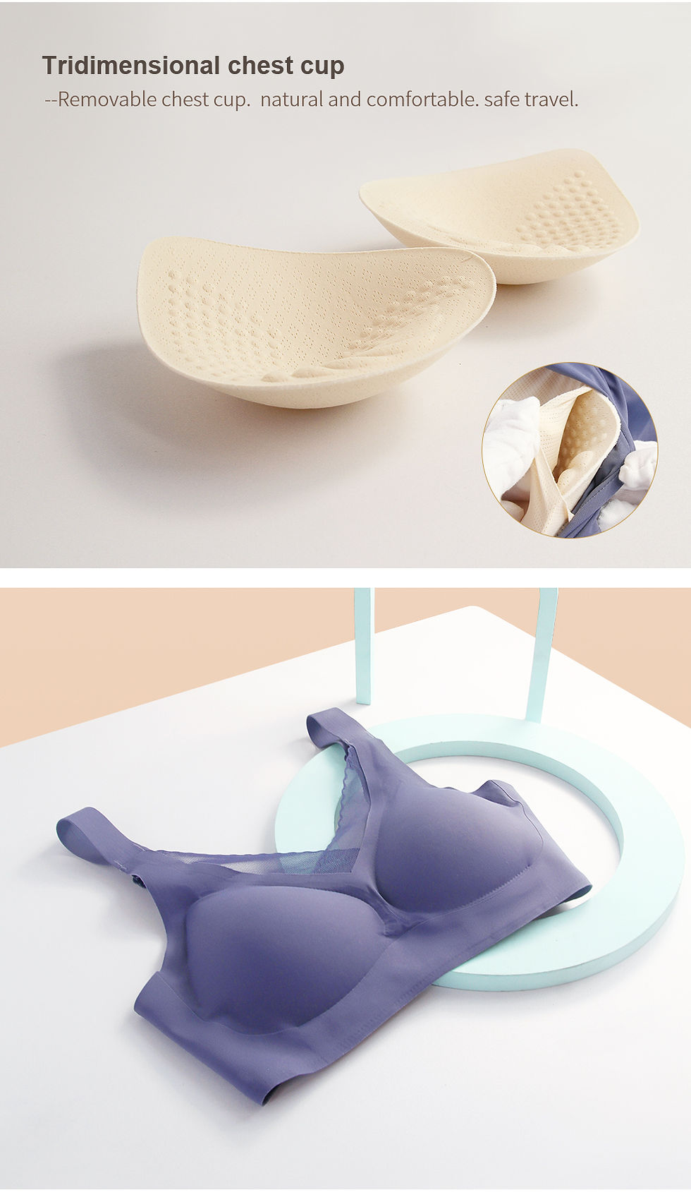 Thumbnail: Seamless Prosthetic Breast Bra With Full Cup Support