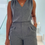 Thumbnail: Summer Two-Piece Set – Sleeveless Round Neck Top & Matching Shorts